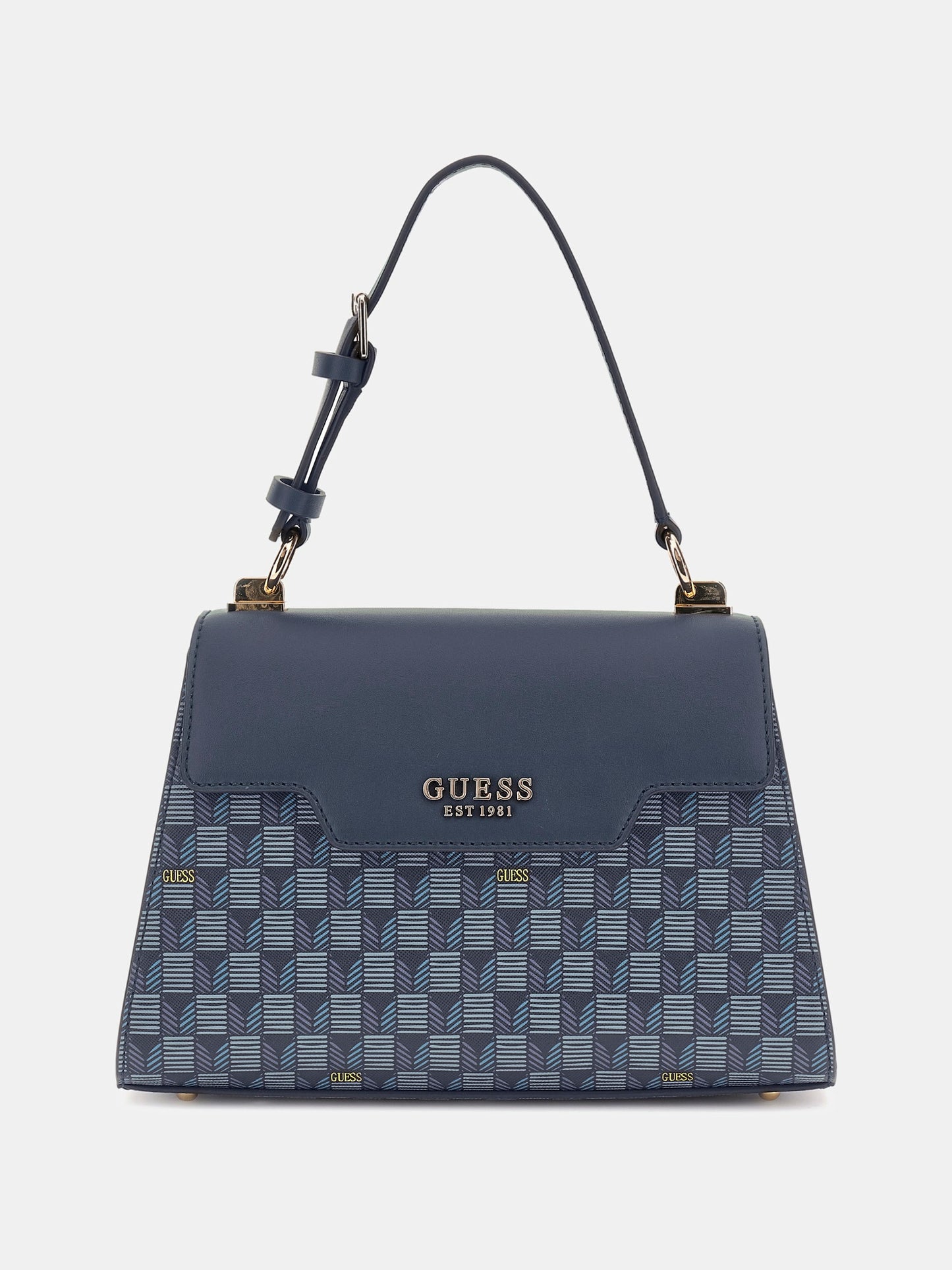Hallie geometric-print handbag