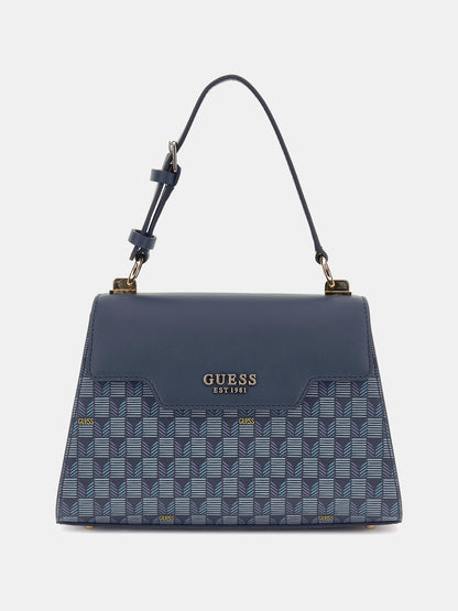 Hallie geometric-print handbag