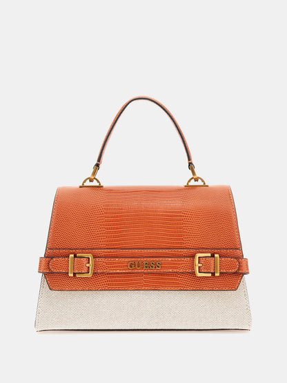 Sestri croc-look handbag