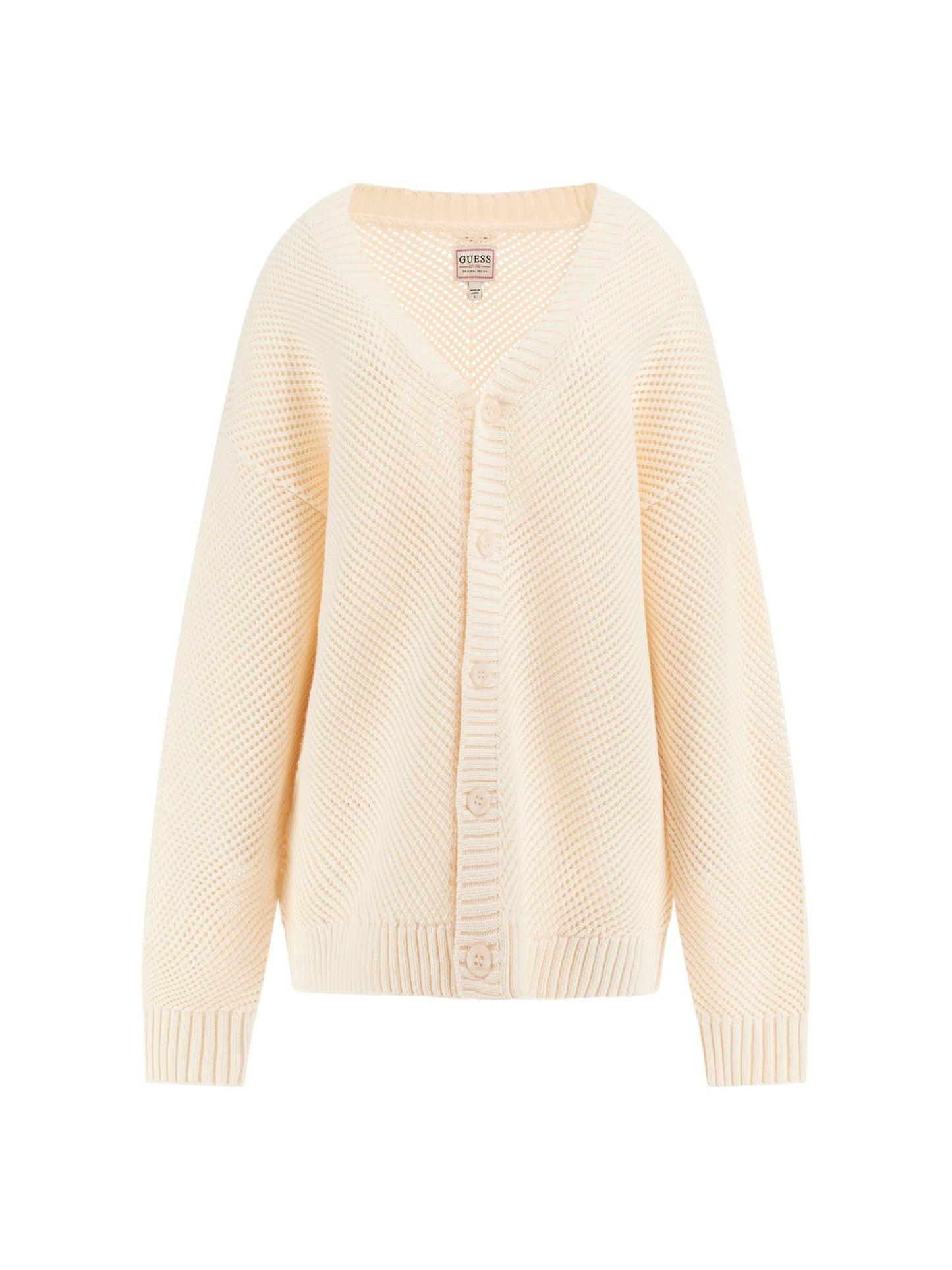 Mesh stitch cardigan