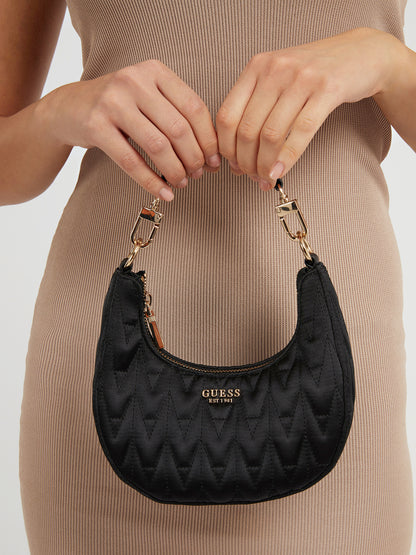 Golden Rock Quilted Mini Hobo Bag
