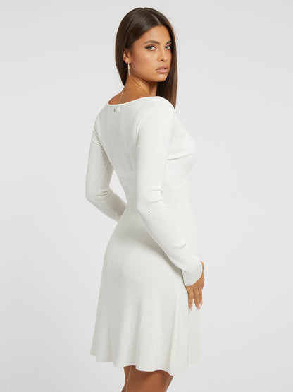 Fit and flare sweater dress