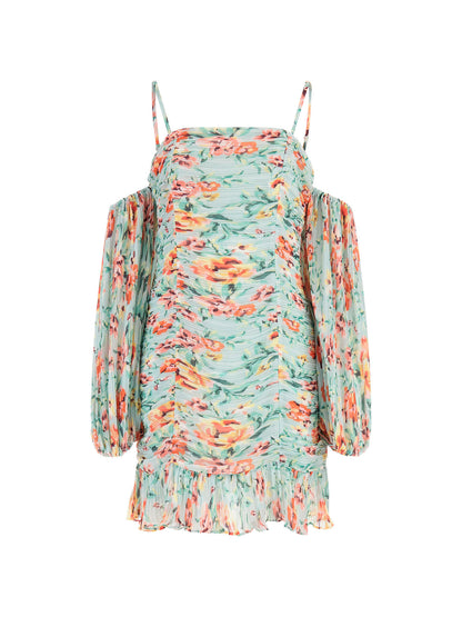 Floral print mini dress