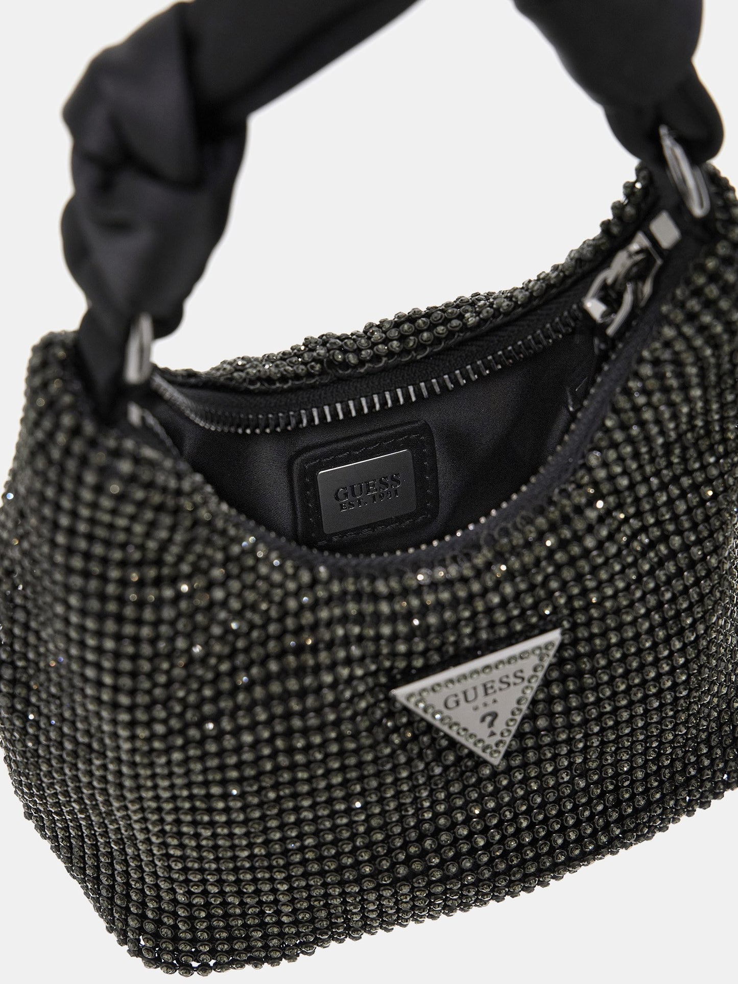Lua rhinestone-detailed mini handbag