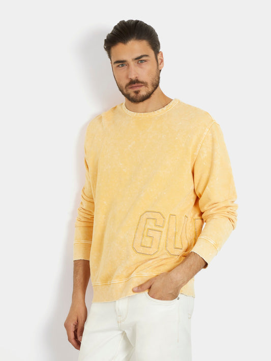 Side logo patch sweatshirt