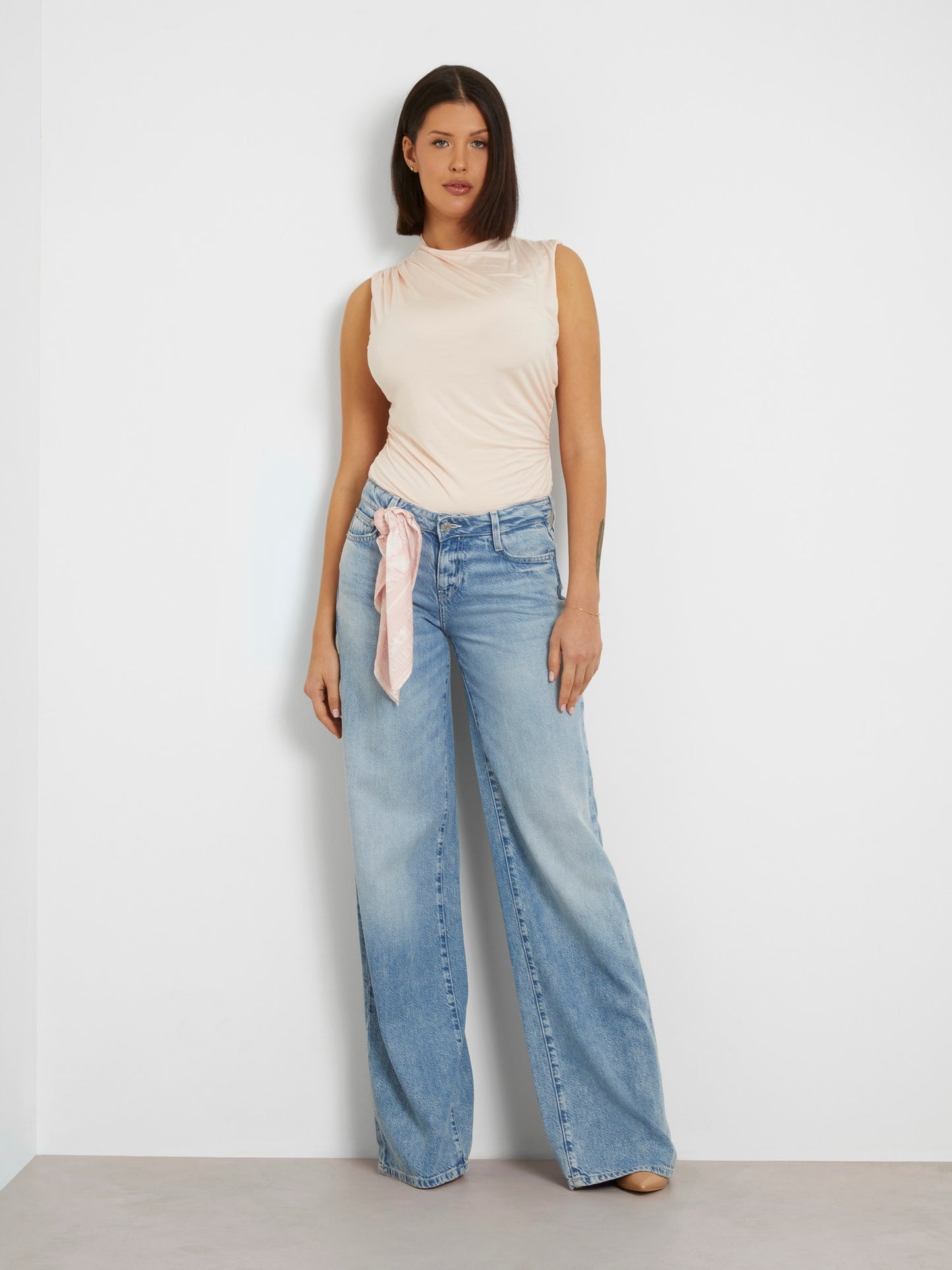 Ruffle neck top