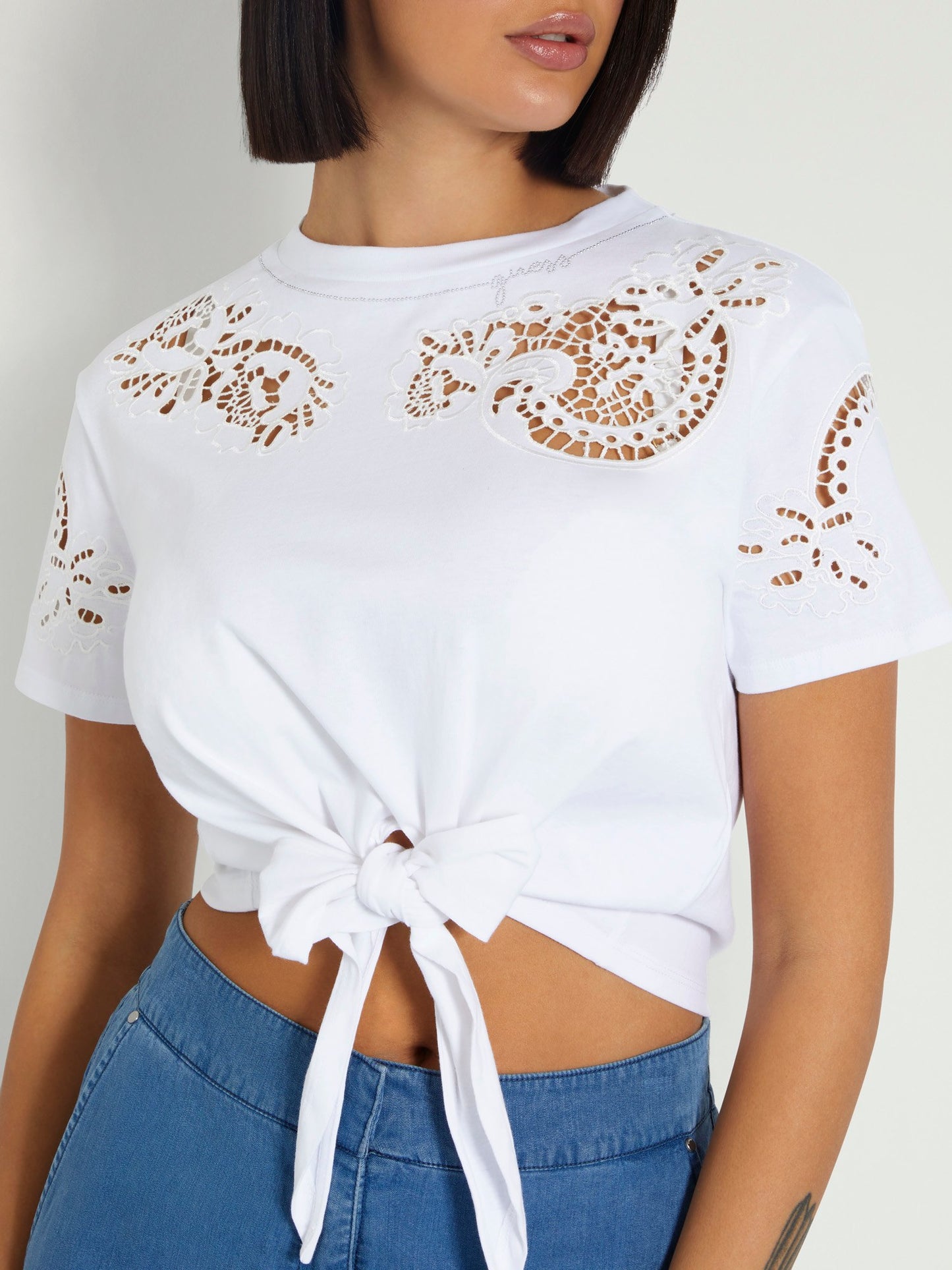 Ajour lace t-shirt
