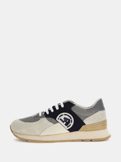 Fano mixed-leather running shoes_Men