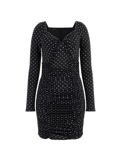 Polka dots mini dress
