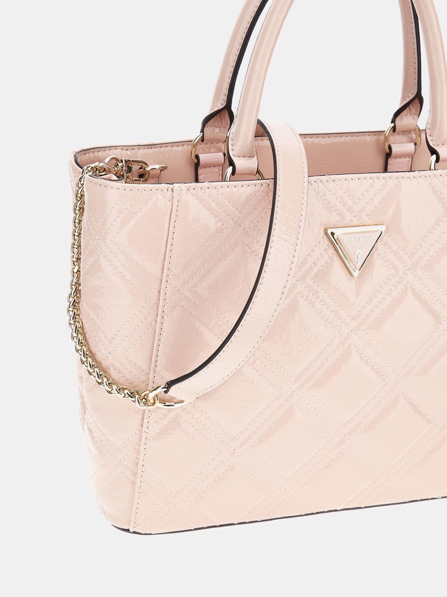 Deesa patent handbag
