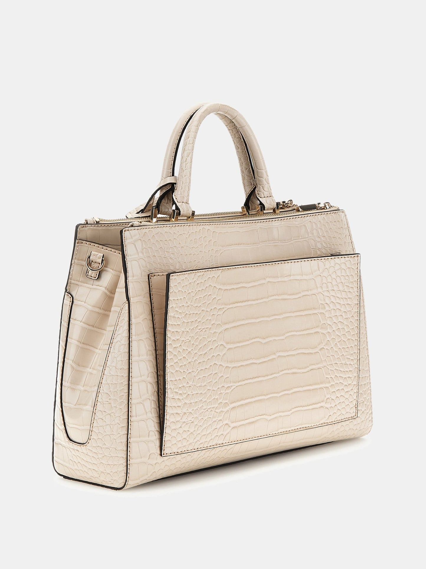 Nelka croc-print handbag