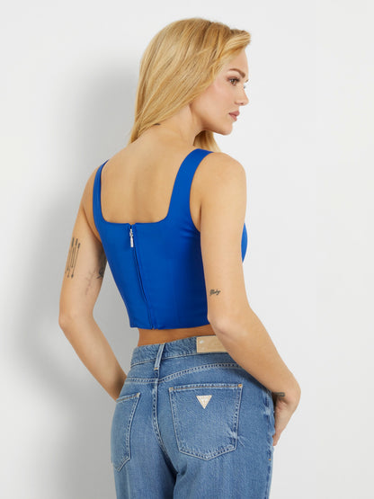Satin bustier top