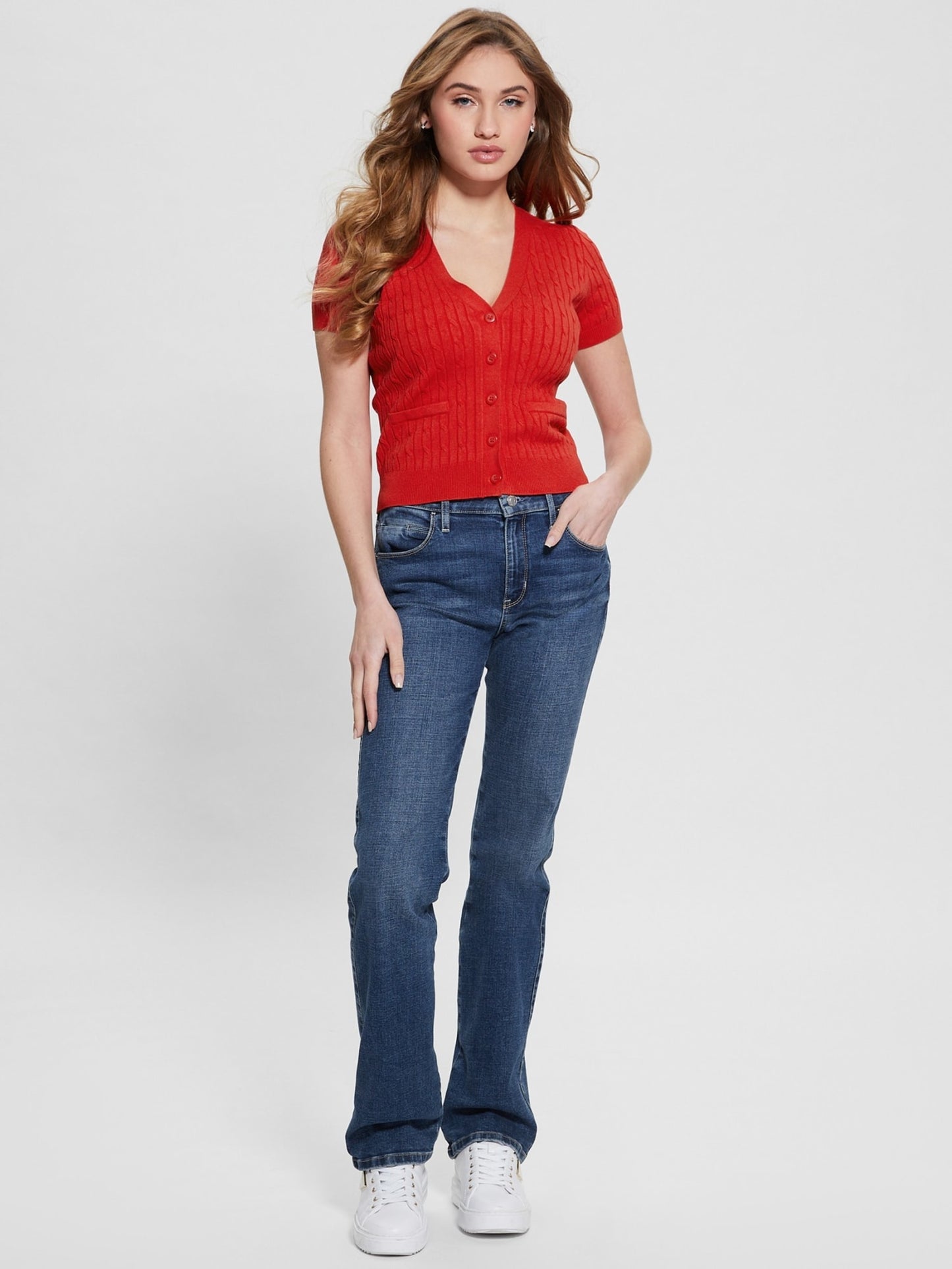 Rib knit sweater top