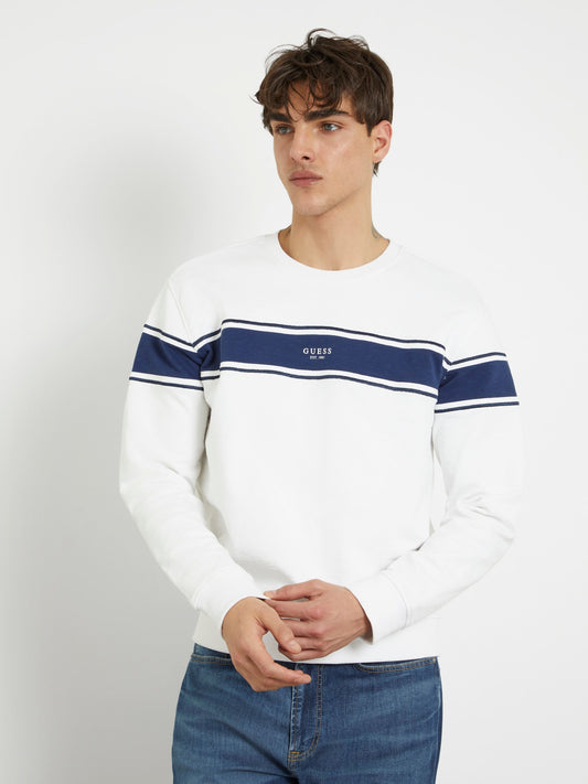 Stripe inserts sweatshirt