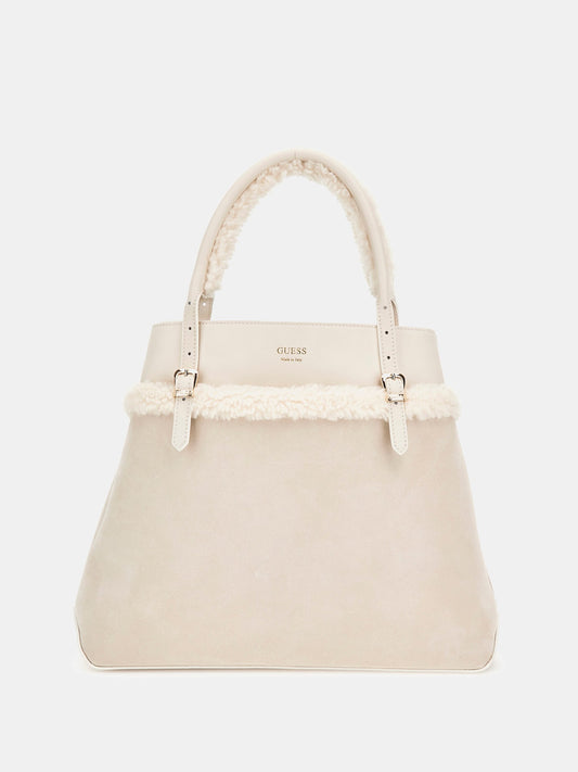 Faux fur handbag