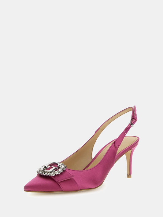 Branca satin sling backs