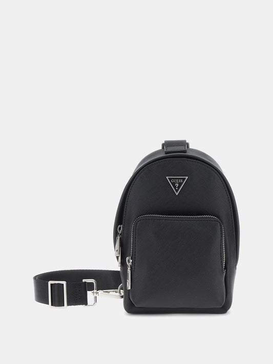 Milano saffiano mini backpack with strap