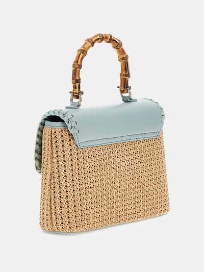 Heloisa raffia crossbody bag