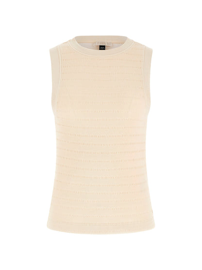 Striped jersey top