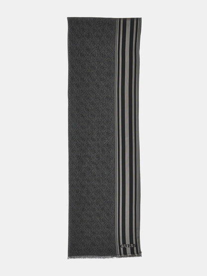 Striped 4G logo scarf