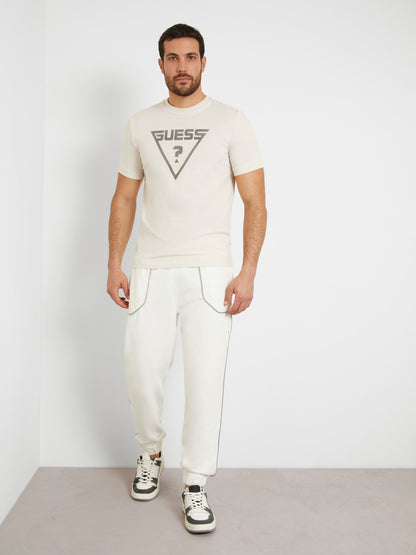 Triangle logo stretch t-shirt