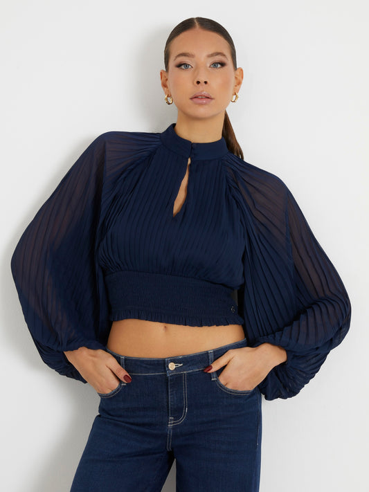 Pleated blouse