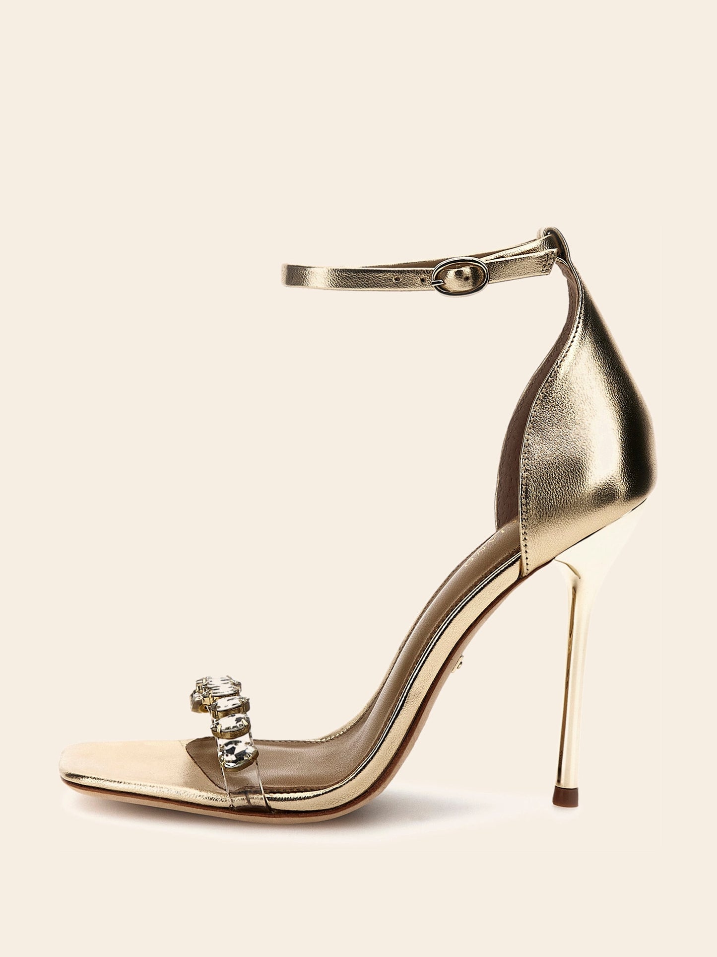 Marciano rhinestones strap sandals