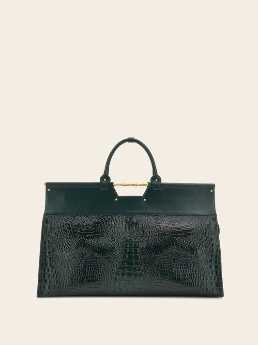 Iris genuine leather maxi handbag