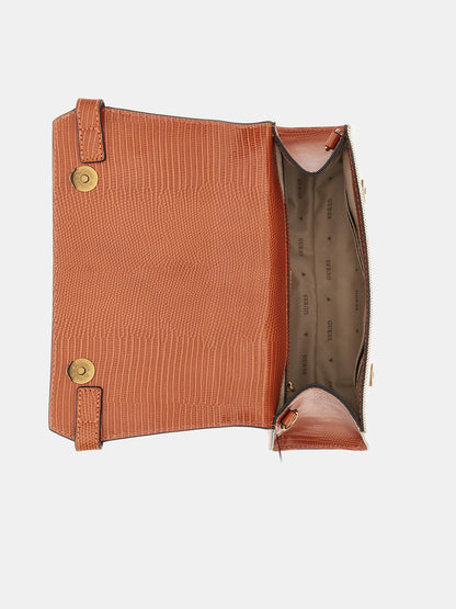 Sestri croc-look handbag