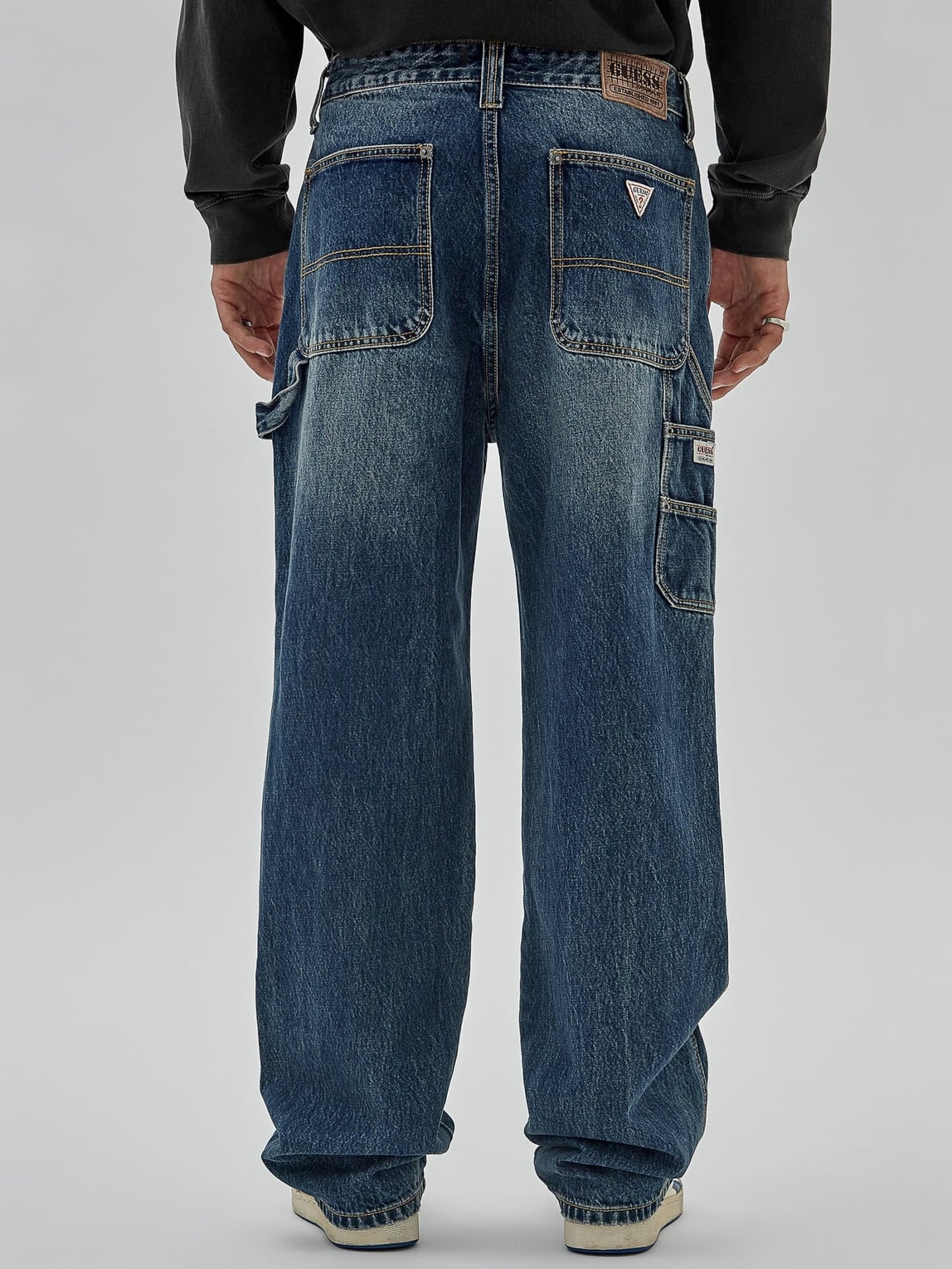 Mid rise carpenter denim pant