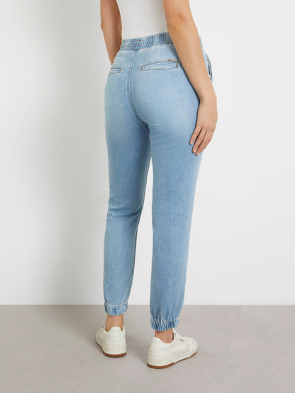 Mid rise jogger denim pant