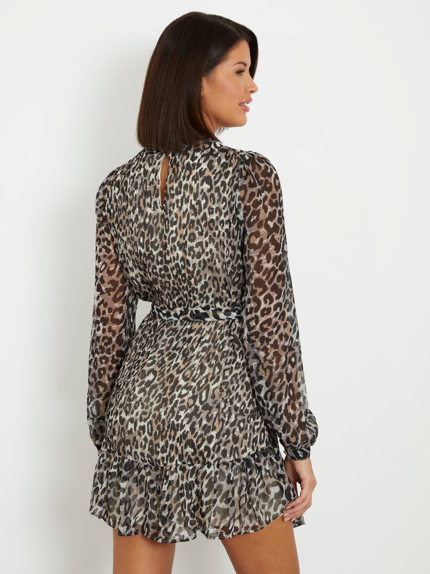 All over print mini dress