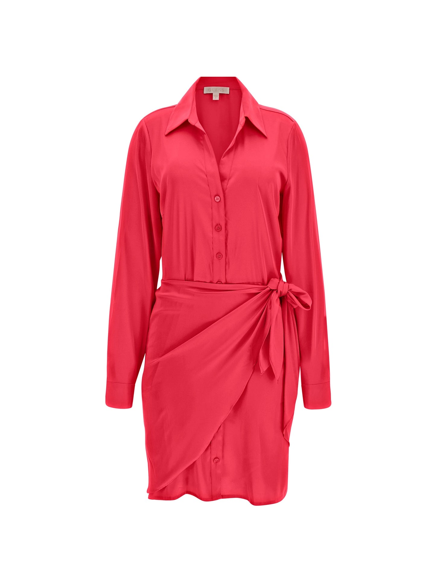 Satin chemisier dress
