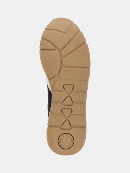 Fano mixed-leather running shoes_Men