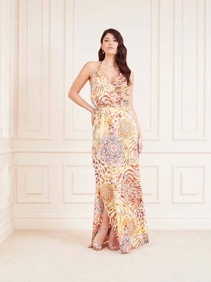 Marciano all over print long dress