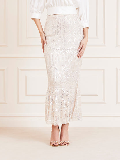 Marciano rhinestones long skirt