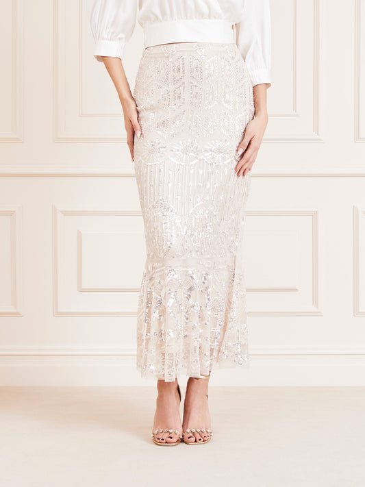 Marciano rhinestones long skirt