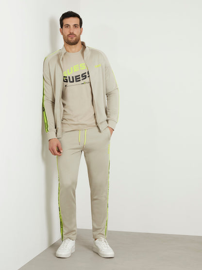 Side band zip sweatshirt
