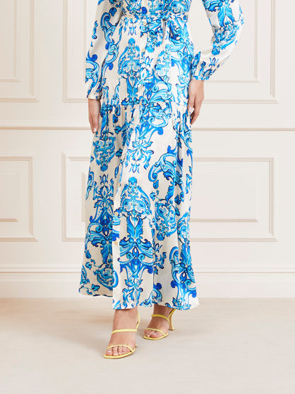 MARCIANO SILK LONG DRESS
