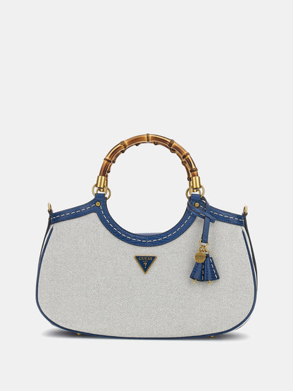 Zabry handbag with croc-print details