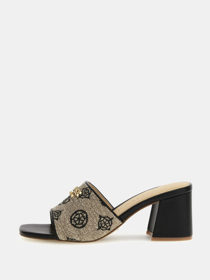 Gaide 4G peony logo sandals