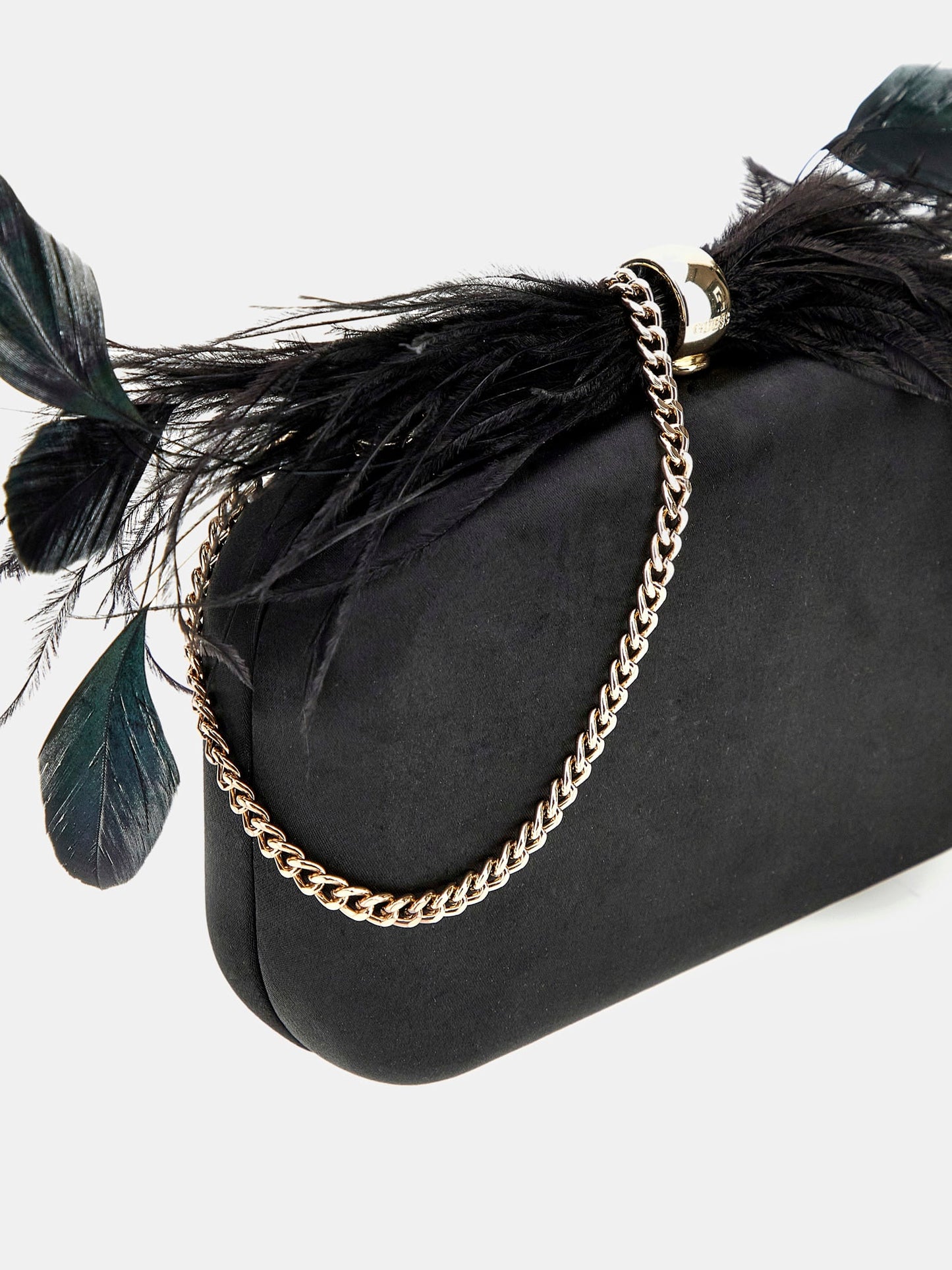 Keyah feathered clutch