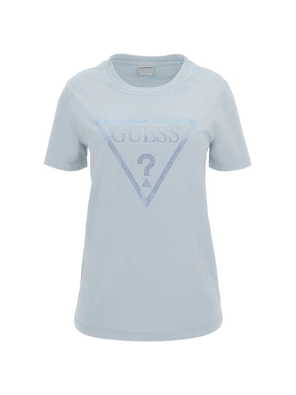 Rhinestones triangle logo t-shirt