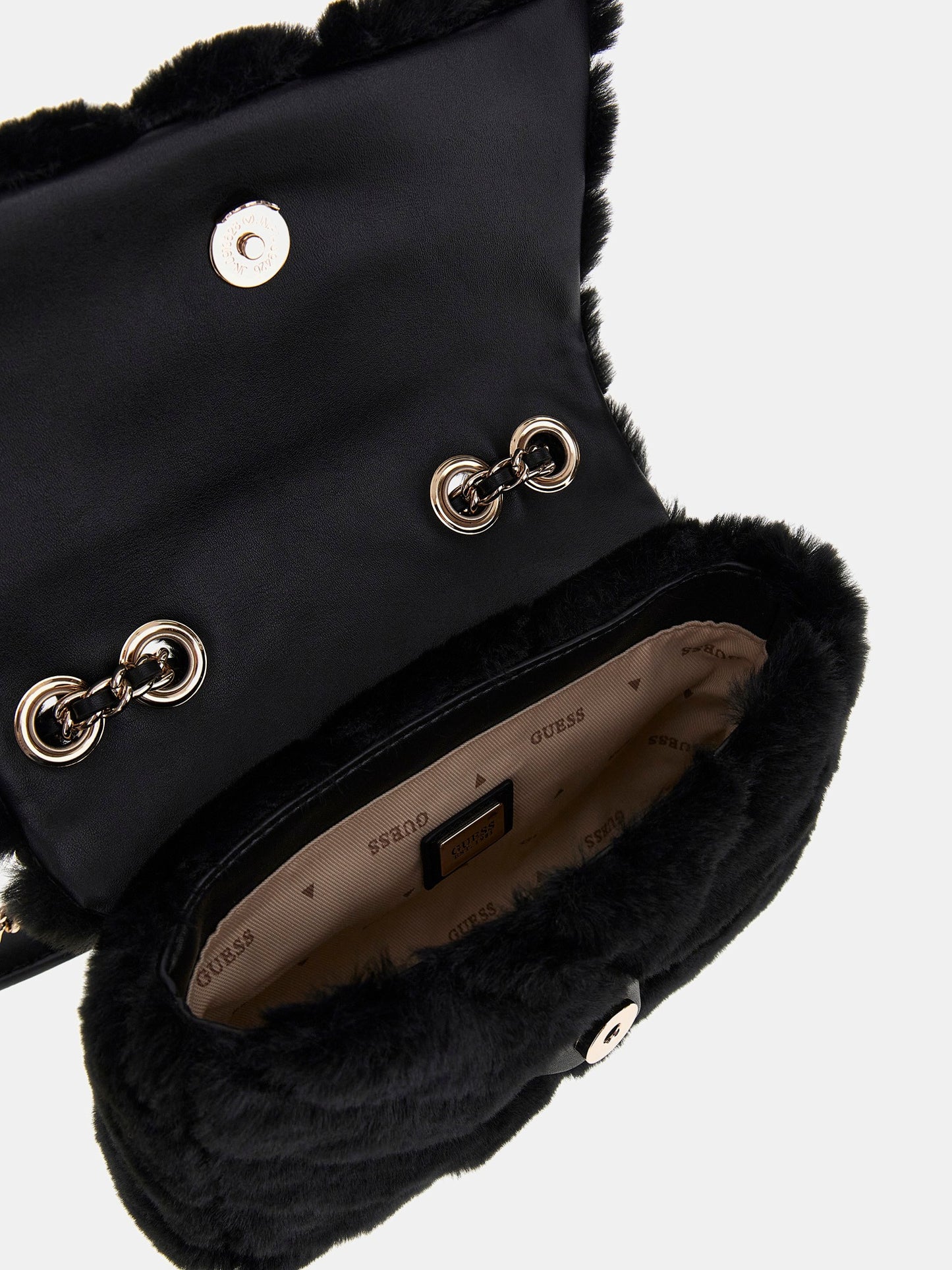 Katine faux fur mini crossbody bag