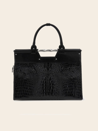 Iris genuine leather handbag