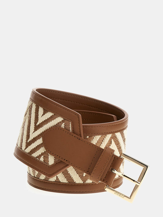 Geometric-design Silvana high-waisted belt_Women