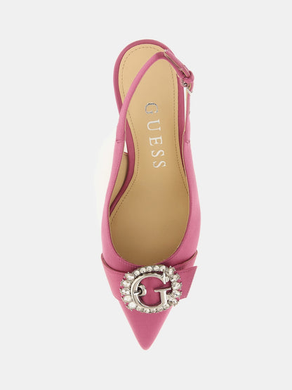 Branca satin sling backs