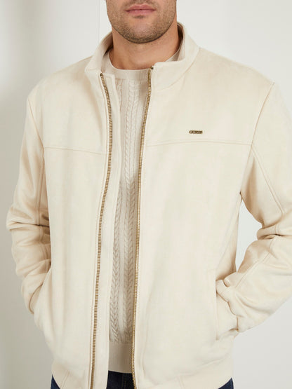 Soft faux suede jacket