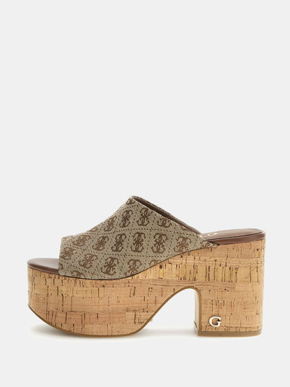 Yaki 4G logo sandals