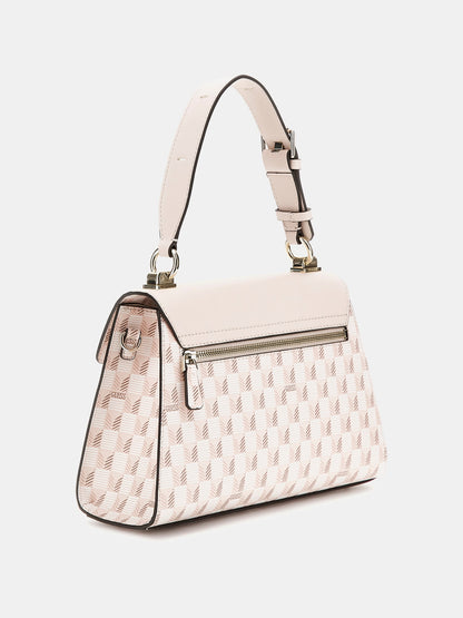 Hallie geometric-print handbag